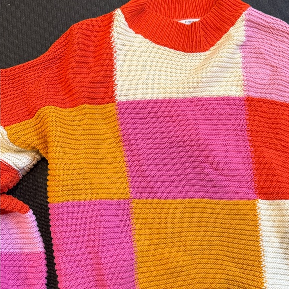 Peppermayo Multicolor Patchwork Turtleneck Sweater - Picture 3 of 4